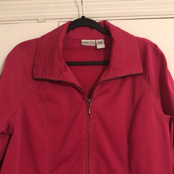 Chico’s Full Zip Jacket- Large (Size 2) - Picture 2 of 4